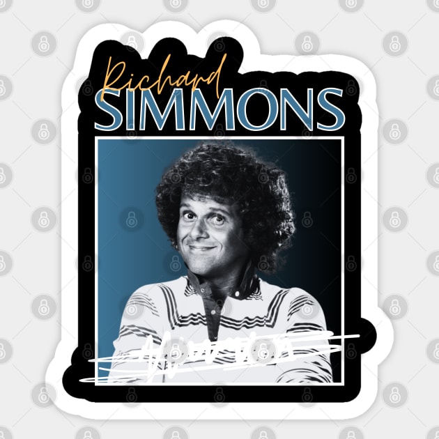 Richard simmons///original retro Sticker by DetikWaktu